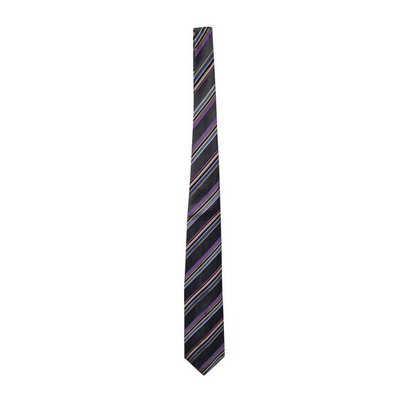 Versace Striped Tie in Multicolor Silk